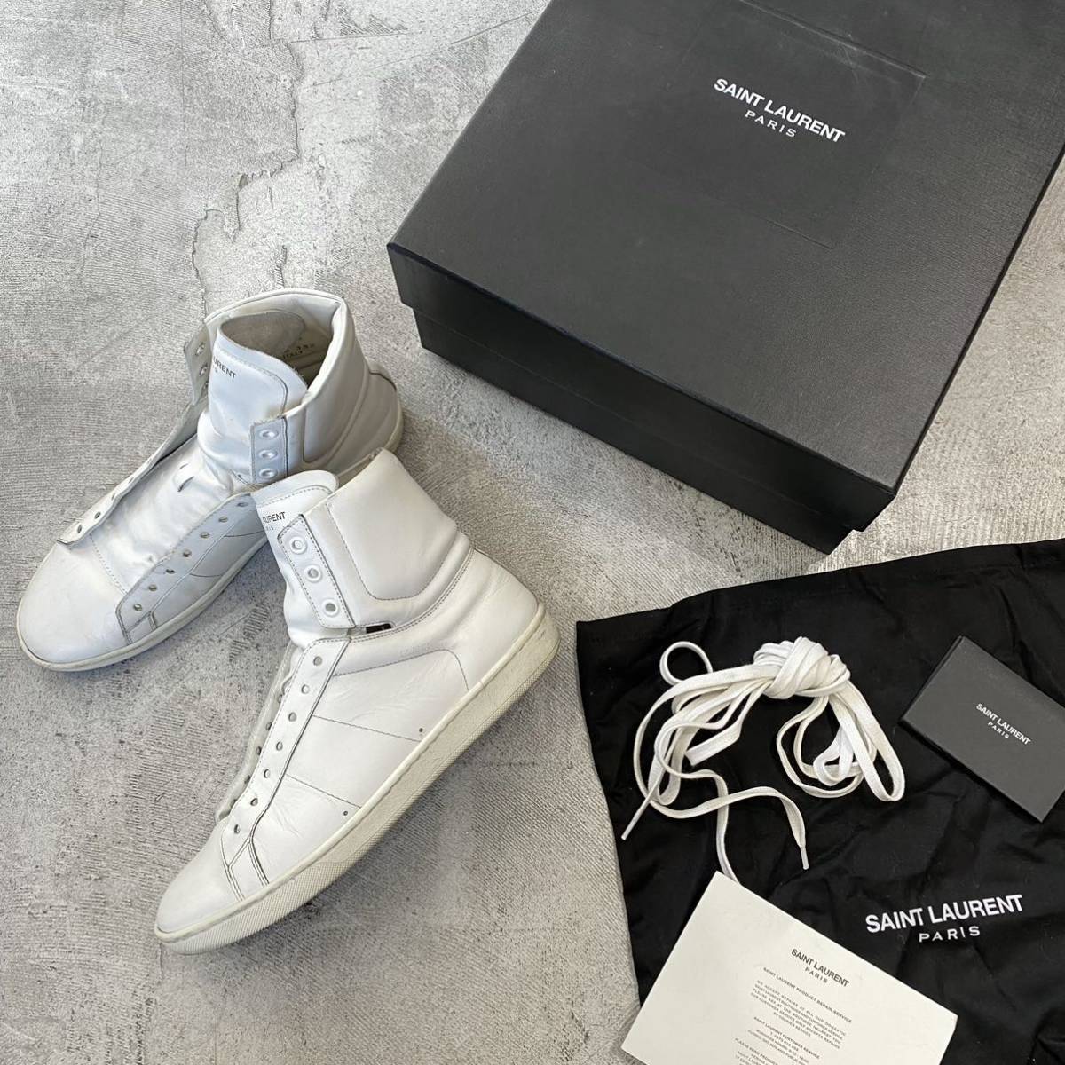 希少 SAINT LAURENT サンローラン 315486 レースアップ シューズ