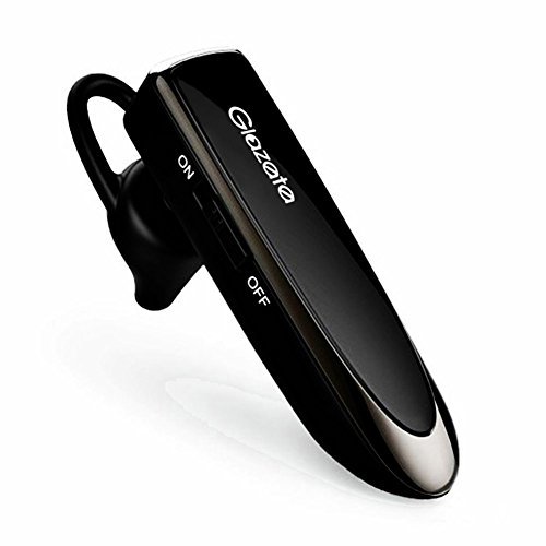 黒 Glazata Bluetooth 日本語音声ヘッドセット V4.1 片耳 高音質 ，超大容量バッテリー、長持ちイヤホン、3_画像1