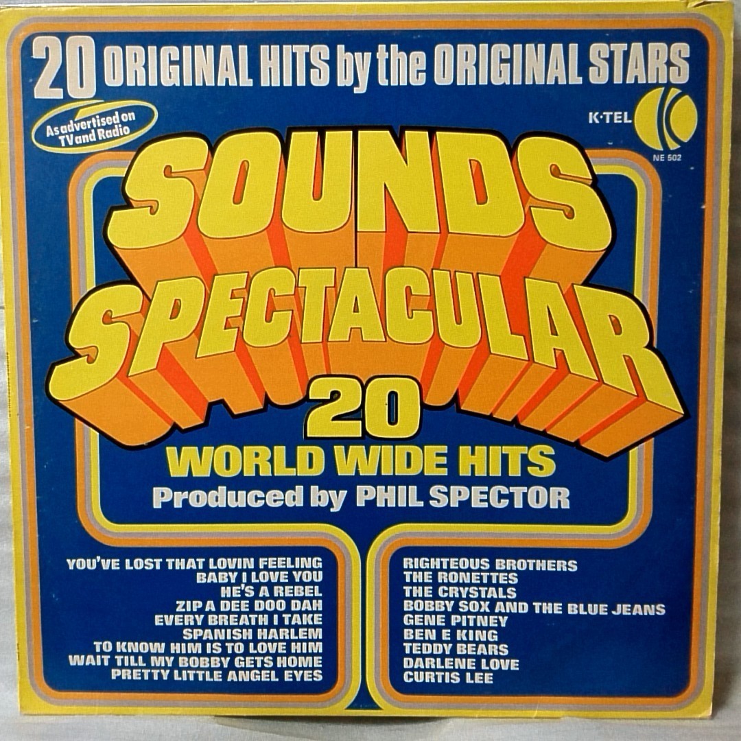 V.A SOUNDS SPECTACULAR 20 WORLD WIDE HITS K-TEL ドイツ盤 アナログ盤 3363RP