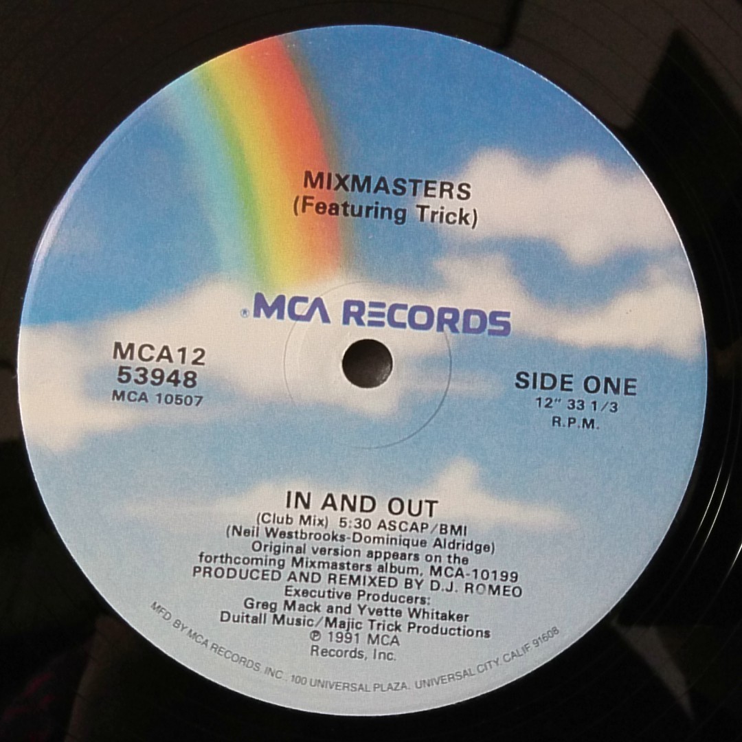 MIXMASTERS feat TRICK IN & OUT★US盤 12インチ プロモ!! ★アナログ[187NP-B000002PJZ_画像3