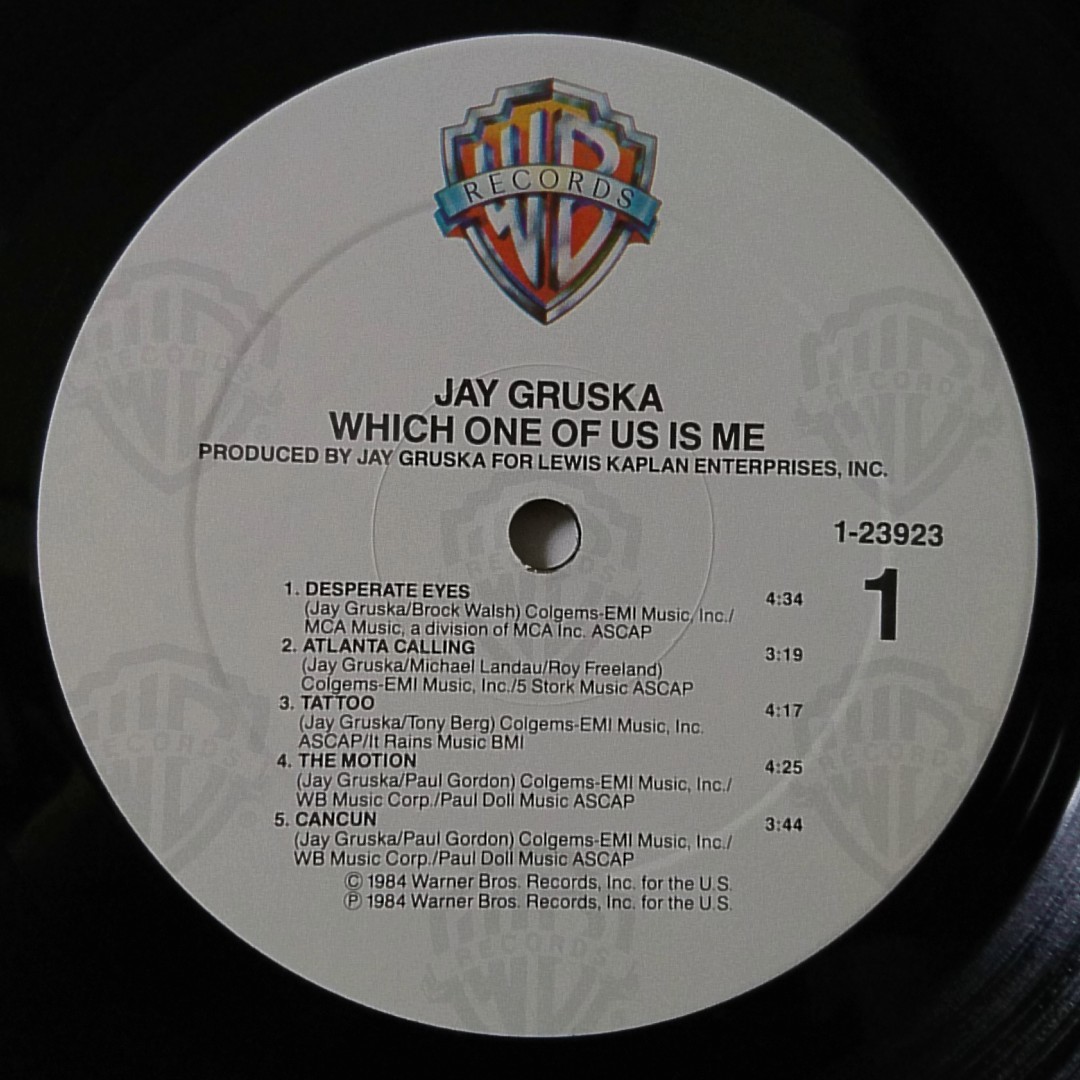 ★★JAY GRUSKA WHICH ONE OF US IS ME★AOR 1984年リリース ★アナログ[405NP***_画像5