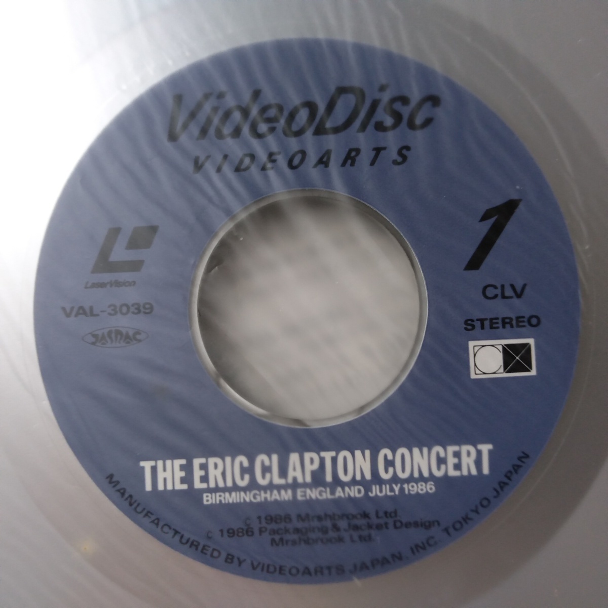 LD ERIC CLAPTON Eric klap ton concert * shrink * with belt * laser disk [8367RP