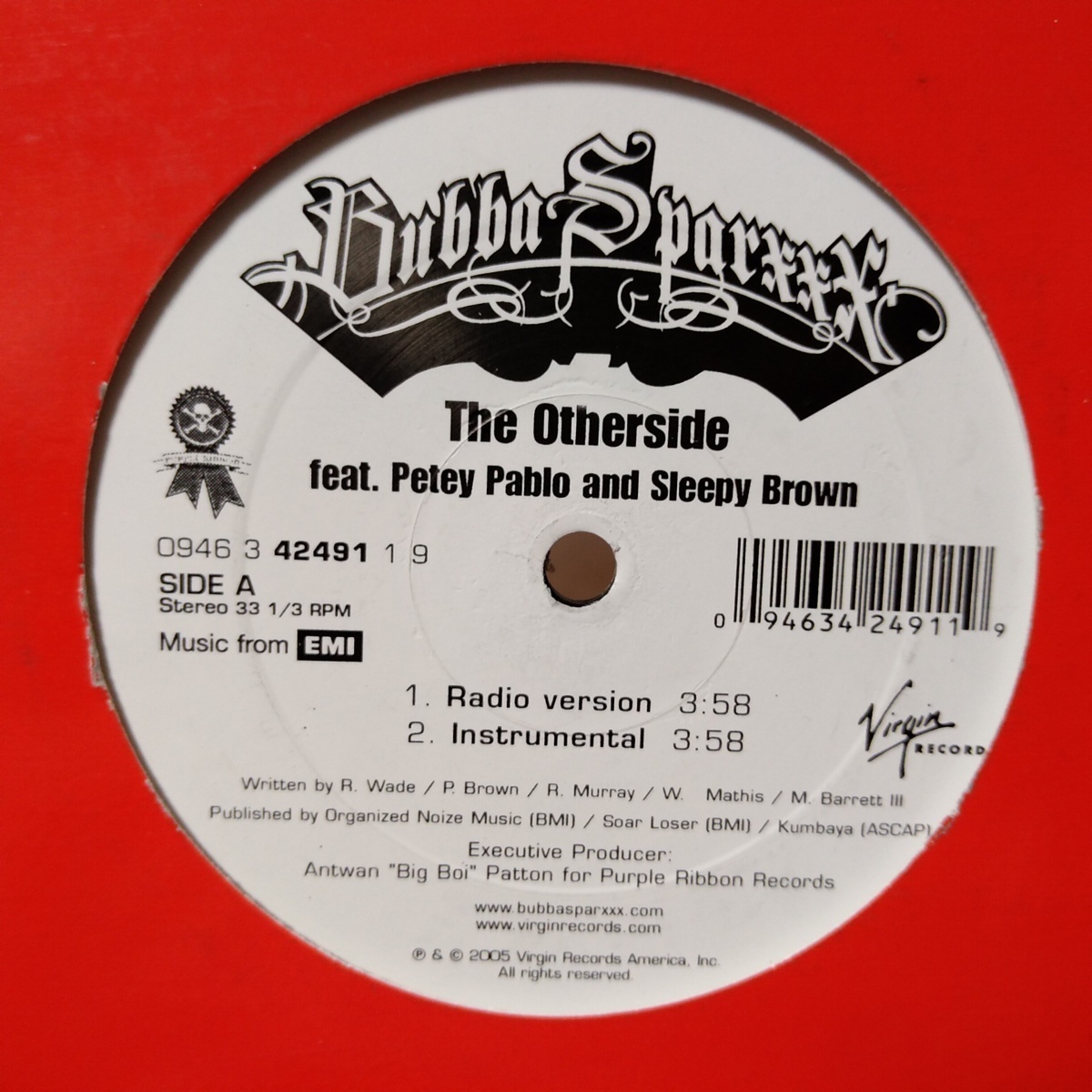 BUBBA SPARXXX THE OTHERSIDE ★ 12インチ アナログ盤 [8709RP_画像4