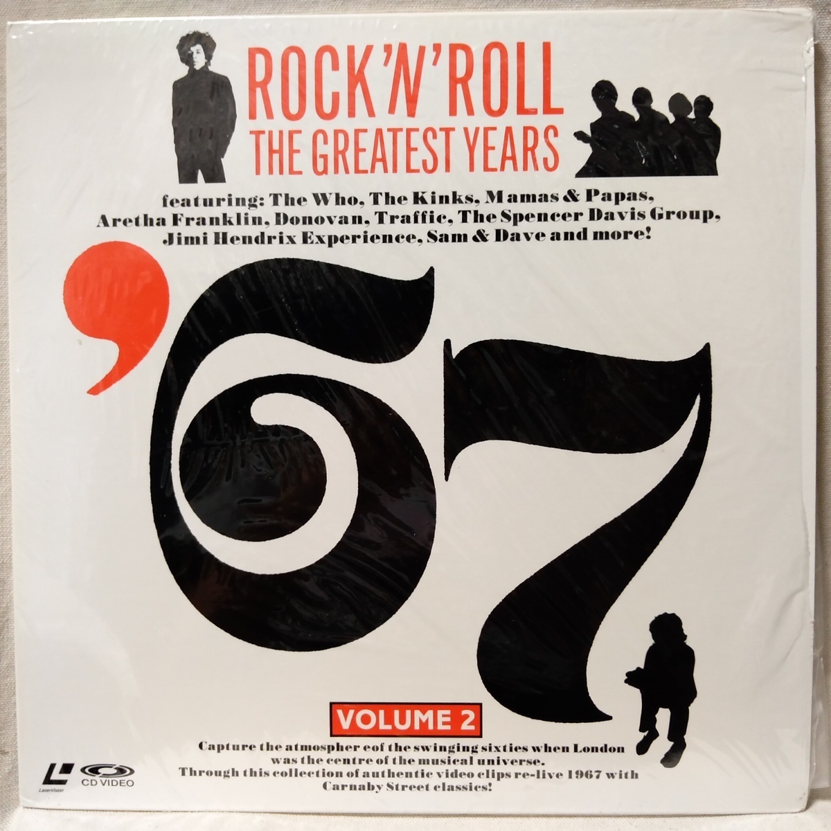 LD ROCK \'N\' ROLL THE GREATEST YEARS 1967 VOL.2 * WHO / KINKS / JIMI HENDRIX / TRAFFIC etc* shrink attaching * laser disk [8374RP