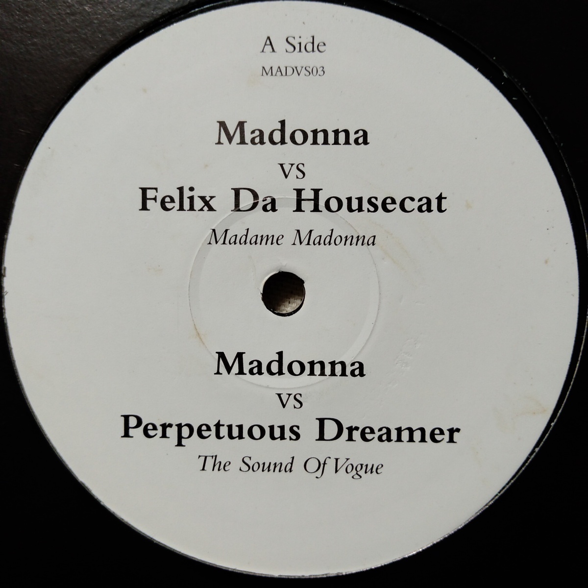 MADONNA VS FELIX DA HOUSECAT / PERPETUOUS DREAMER / BETTY BOO / JX★ マッシュアップ!! ★ アナログ盤 [7255RP_画像2