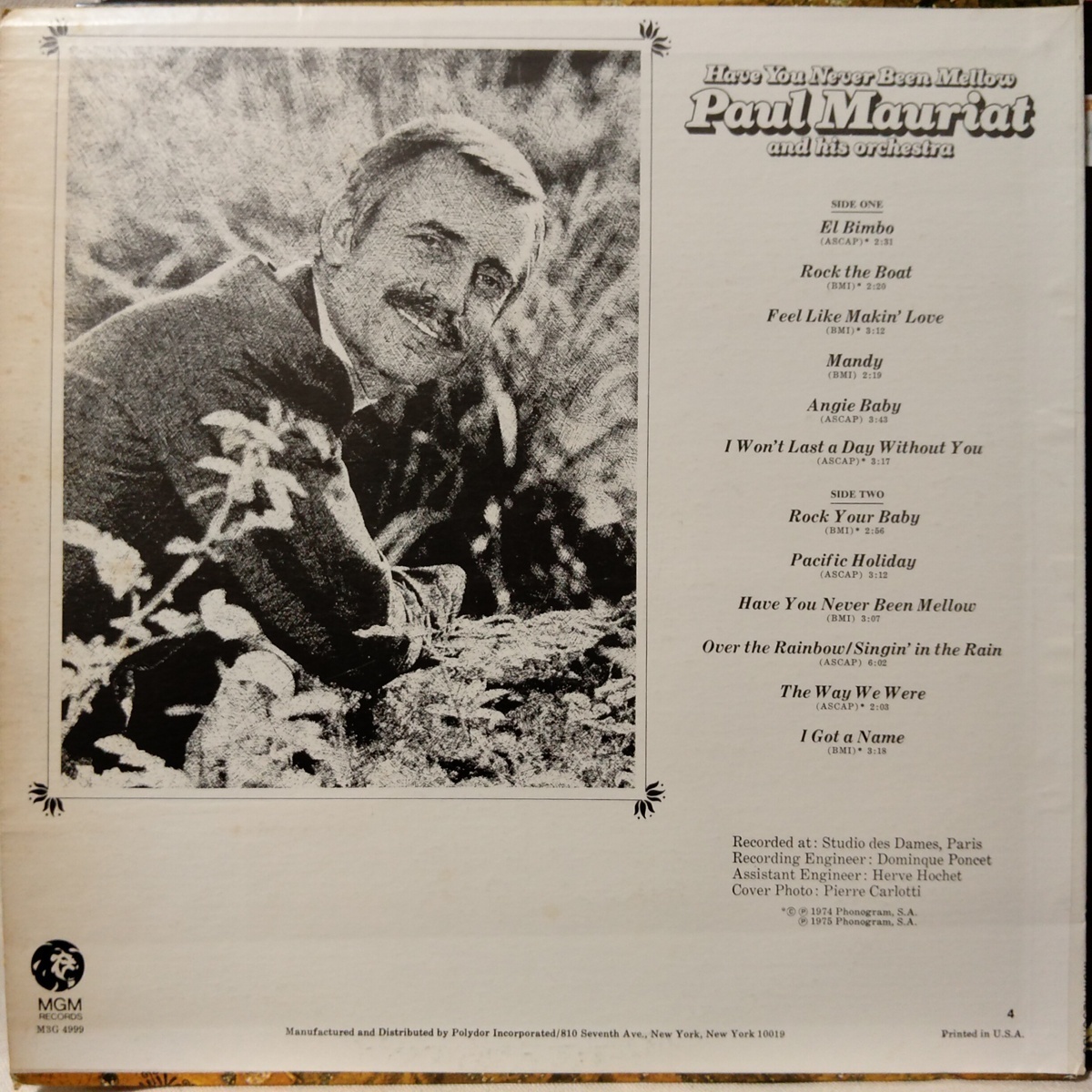 PAUL MAURIAT HAVE YOU NEVER BEEN MELLOW ★ 珍しいUS盤 ★ ムード・イージーリスニング ★ アナログ盤 [6661RP_画像2