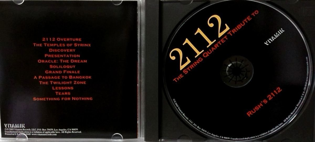 THE STRING QUARTET TRIBUTE TO RUSH'S 2112★2005年リリース★CD [1339CDN_画像4