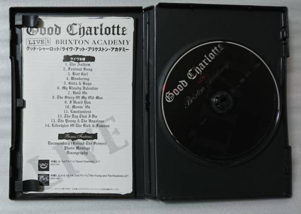 DVD GOOD CHARLOTTE LIVE BRIXTON ACADEMY★[46X_画像3