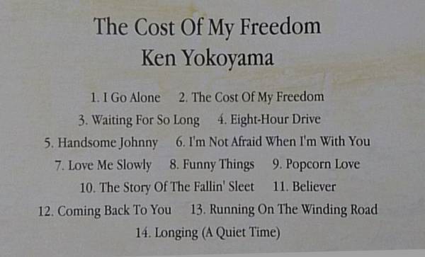 横山健 THE COST OF MY FREEDOM★2004年リリース ハイスタンダード [968X_画像3