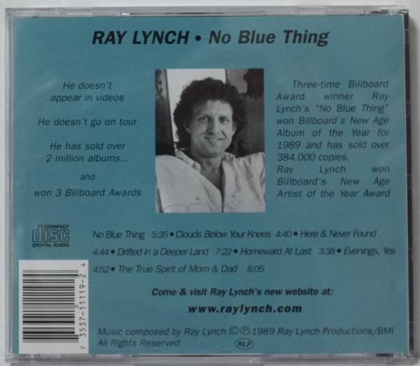 RAY LYNCH NO BLUE THING* синтезатор [280T