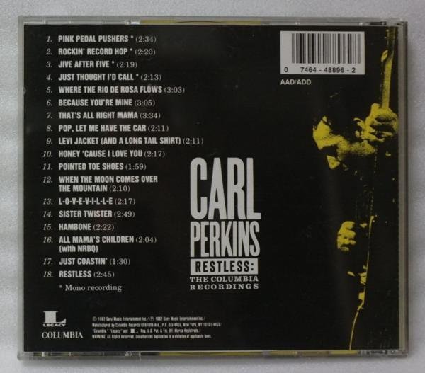 CARL PERKINS RESTLESS COLUNBIA RECORDINGS [869N_画像2