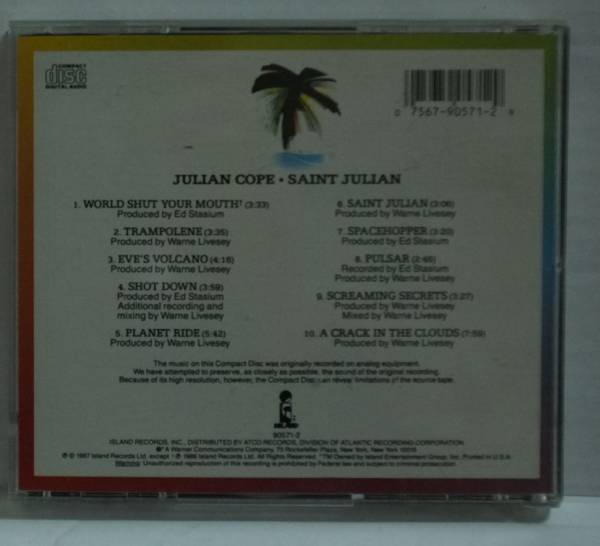 JULIAN COPE SAINT JULIAN★1987 US盤★ジュリアンコープ[239T_画像2