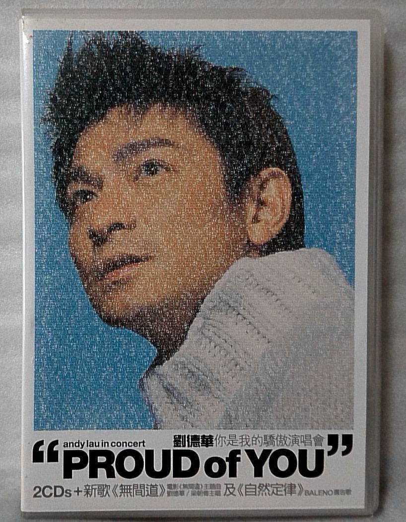 アンディラウ 劉徳華 PROUD OF YOU ライブ盤 ★ CD2枚組 + カラオケVCD ★ 2002年リリース 輸入盤 [3928CDN-AM_画像1