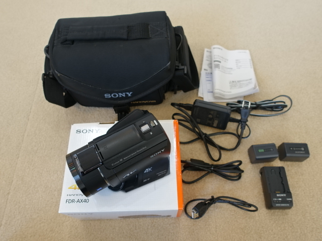 SONY ソニー　ビデオカメラ　FDR-AX40　4K　64GB　光学20倍　ブラック　オマケ付き　送料無料　_画像10