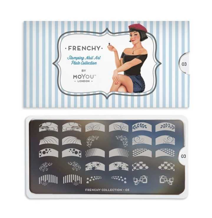 Moyou London ネイルスタンププレート　Frenchy03