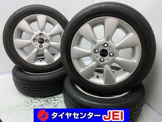 16インチ ミニ純正 ブリヂストン バリ溝 195/55R16 6.5J+48 100 タイヤ