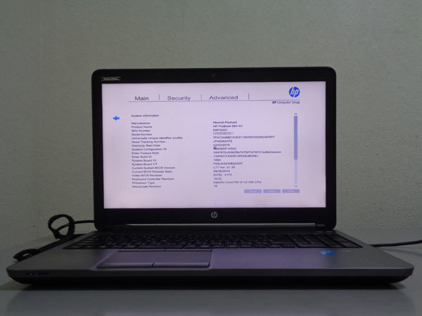 HP ProBook 650 G1 Core i5 4200M 2.50GHz ジャンク