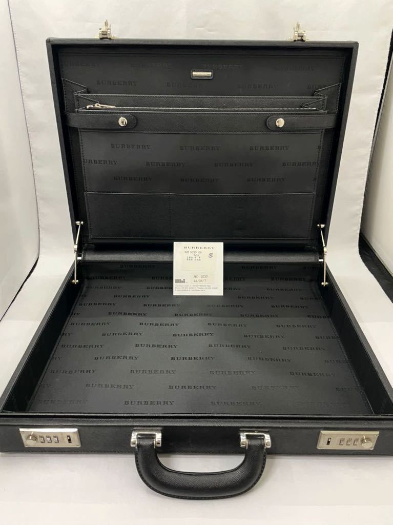 バーバリー アタッシュケース ブラック 極美品 メンズ ビジネスバック
