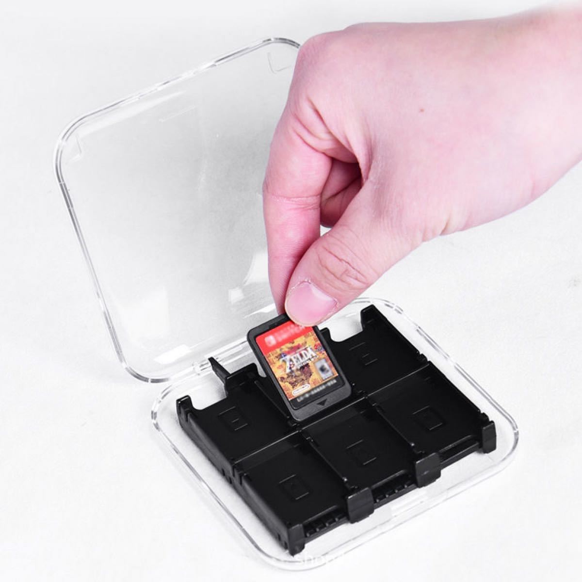 Switch ゲームカードケース　スイッチ カードケース　12枚 収納 薄型 防塵　ソフト  任天堂 収納ケース