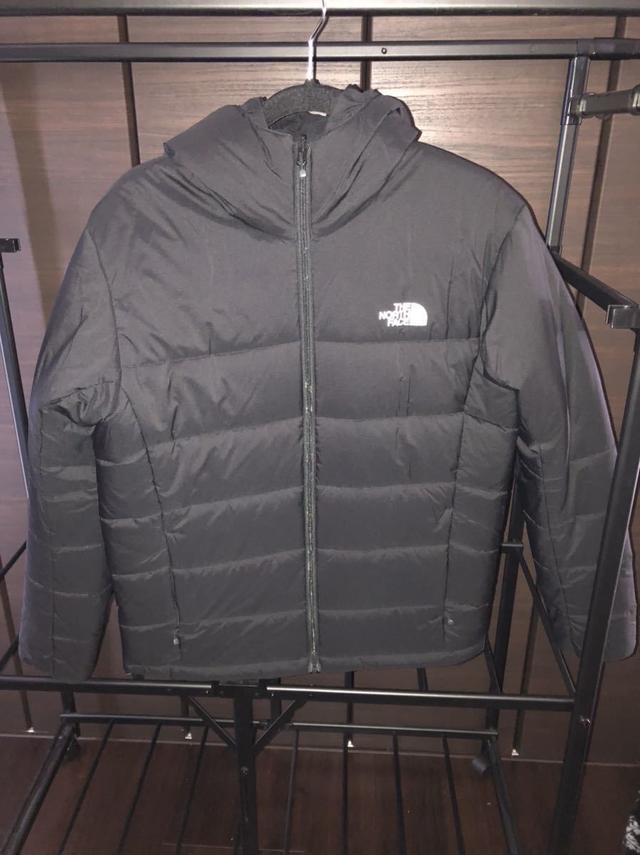 美品　THE NORTH FACE ノースフェイス　リバーシブル　エニータイムインサーレーテッドフーディ　ブラック　黒　L 検ダウン　ヌプシ