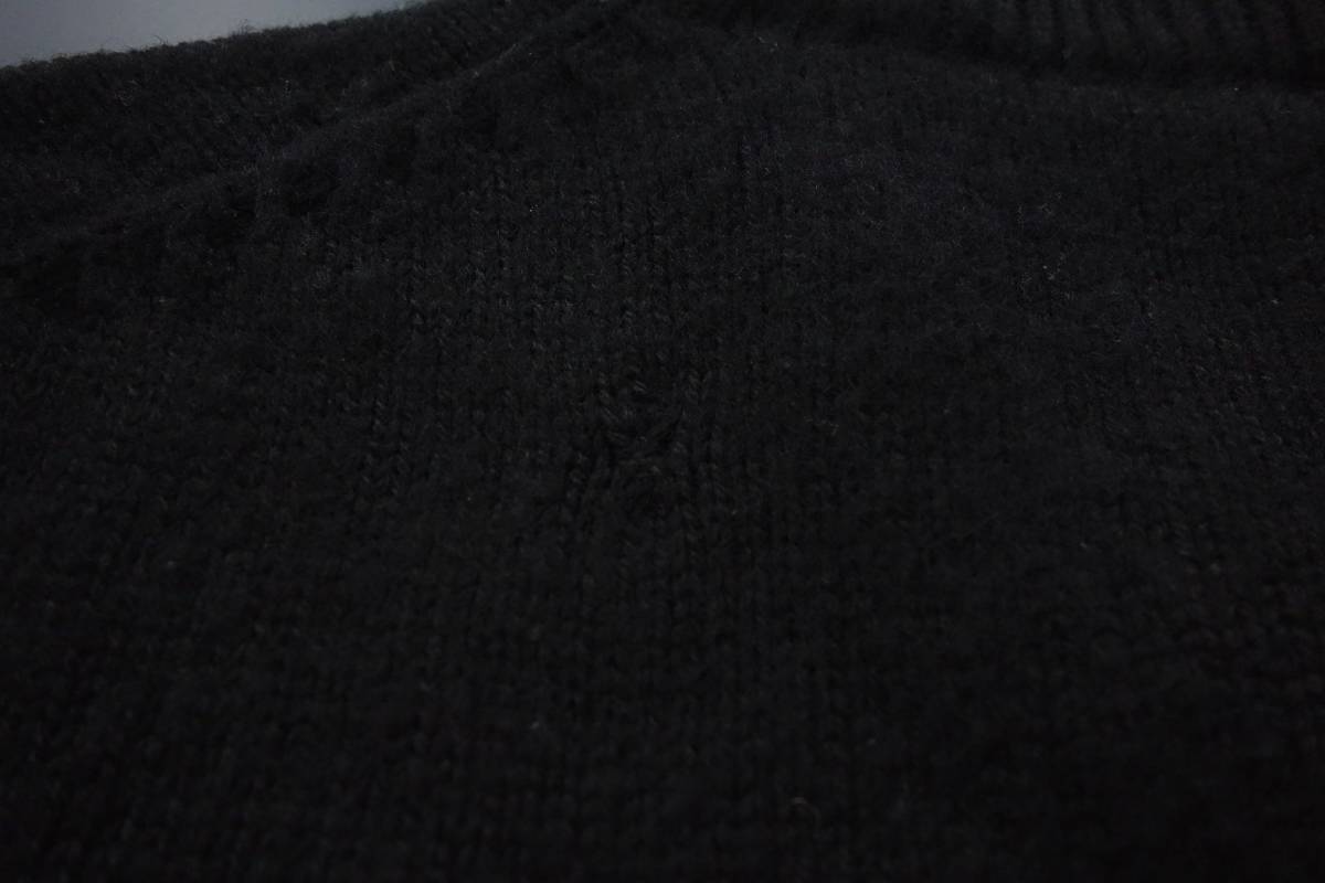 [ бесплатная доставка ] супер ценный 81/82AW Old Yohji Yamamoto Y\'s for men wise for men шерсть свитер чёрный M сделано в Японии архив 80 годы 