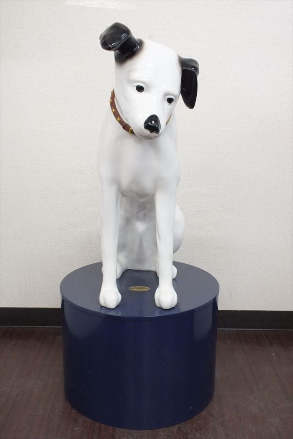 後払い手数料無料】 日本ビクター 75周年記念大型ニッパー犬 台座付き