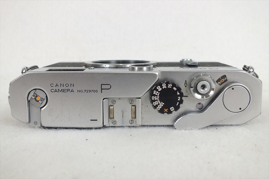 ◆ Canon キャノン P レンジファインダー 50mm f:1.4 ソフトケース付き シャッター切れOK 中古 現状品 220109G3293_画像7