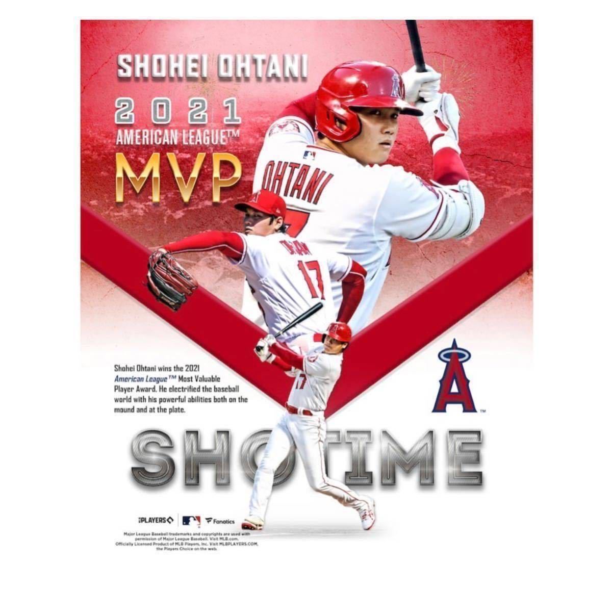 大谷翔平 写真 フォト カード 直筆サインなし Los Angeles Angels Shohei Ohtani Fanatics Authentic 2021 American League MVP Collage_画像1