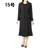 【送料無料】日本製 レディース 喪服 礼服 ブラックフォーマル ワンピース　アンサンブル　セット　スーツ 3054-15_画像1