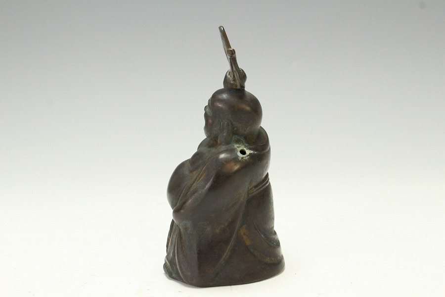 金閣】中国美術 唐物 古銅 布袋 水滴 文房四宝 旧家蔵出(RC253