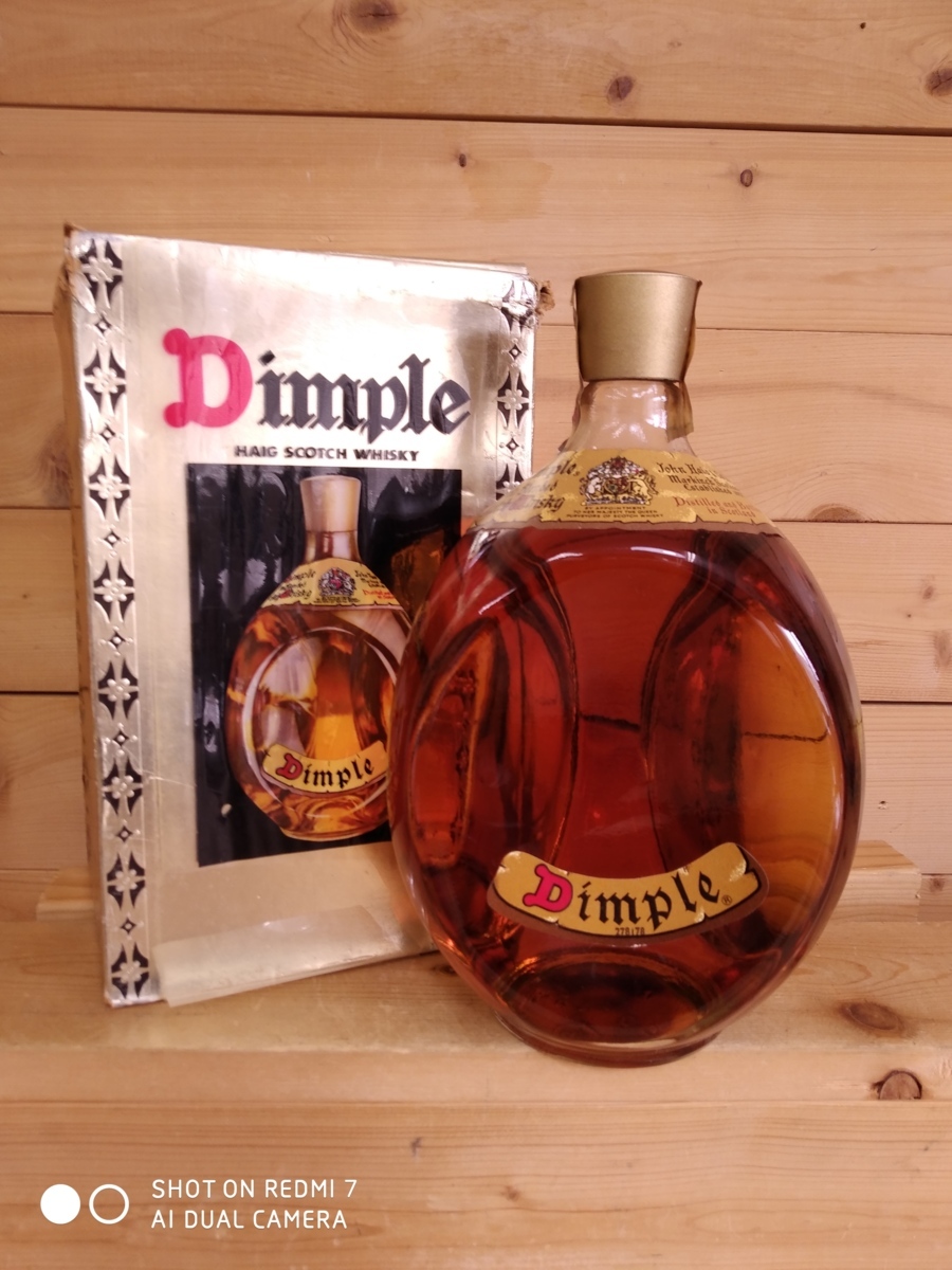Dimple ディンプル オールドブレンデッドスコッチウイスキー 恐らく1000ml 箱有 古酒 未開栓 旧7073