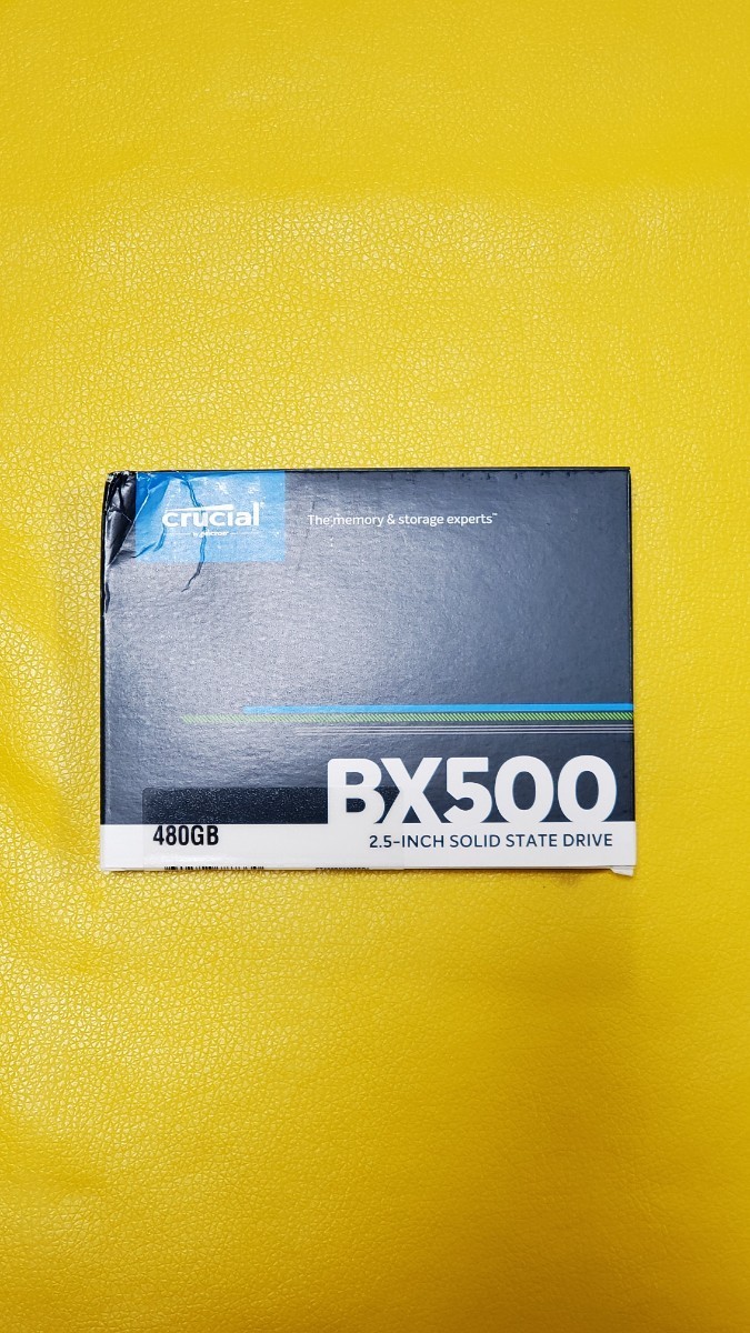 新品未開封（箱潰れ） Crucial クルーシャル 2.5インチ SSD BX500 480GB