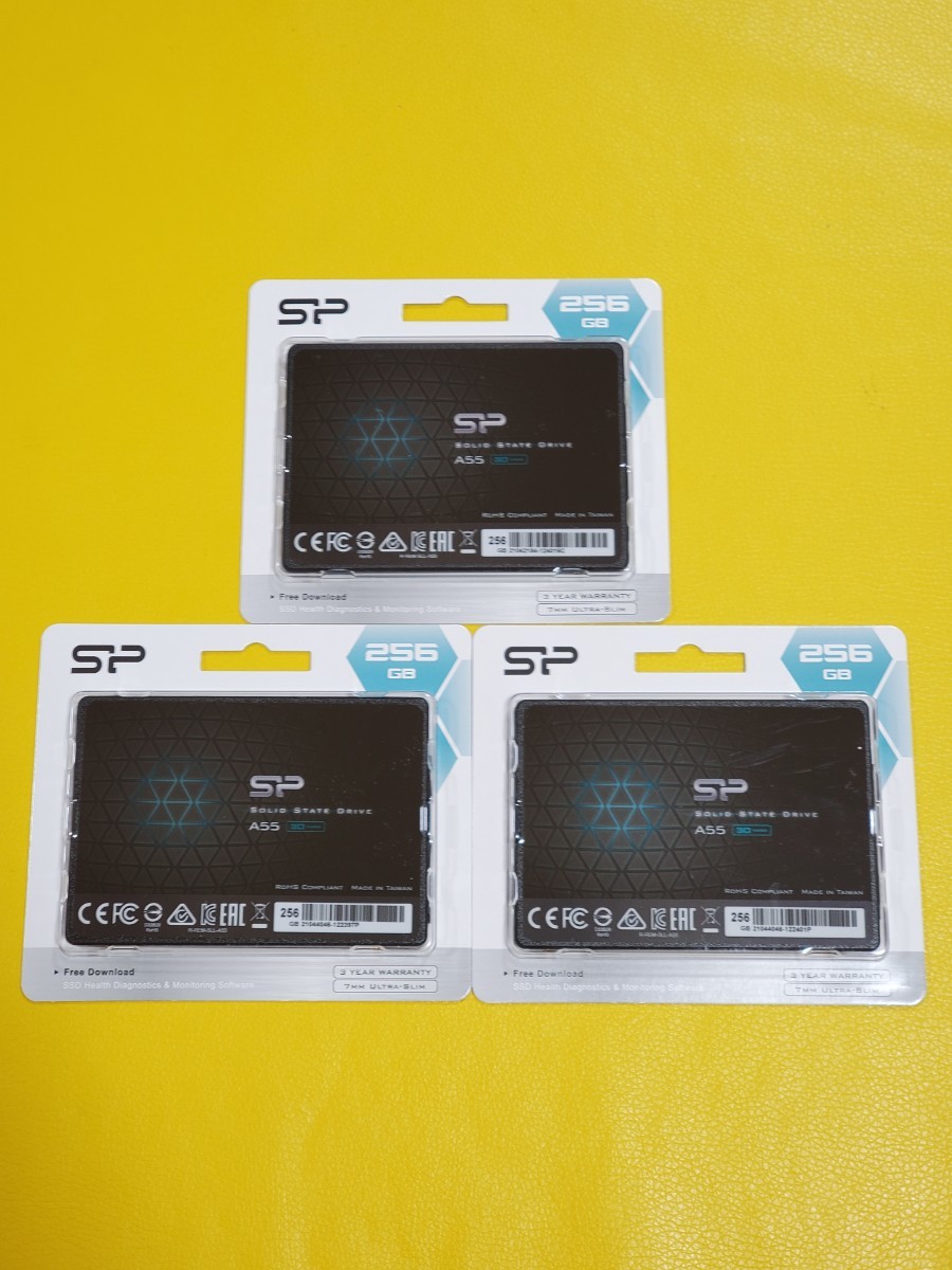 新品未開封  SiliconPower  SSD 256GB 3枚セット