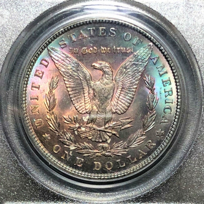 1897 アメリカ モルガン ダラー イーグル 銀貨 1ドル PCGS MS64 