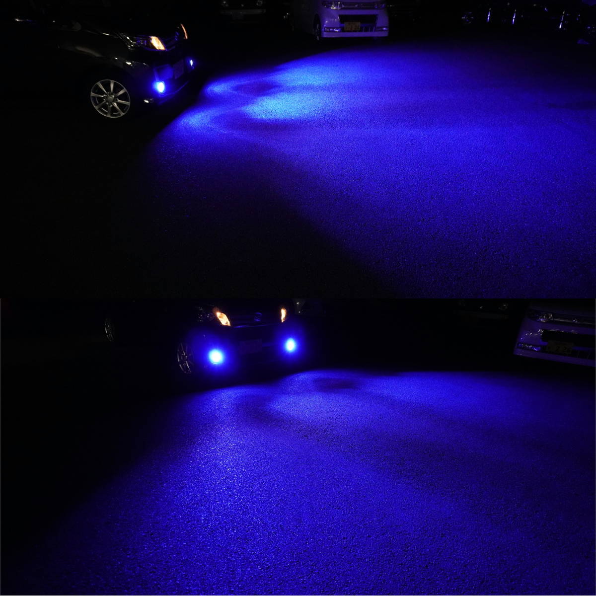 LED フォグランプ/ヘッドライト イエロー ホワイト ブルー フラッシュ HB3 3色 4パターン切替 8000LM×2 ファン冷却 2個_画像3