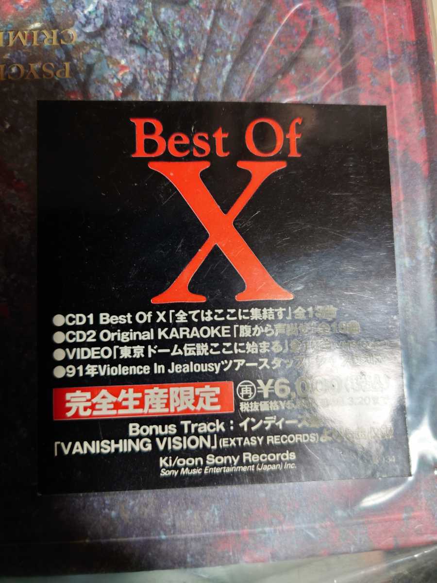 希少 未開封 限定 XJAPAN Best Of X ボックスセット_画像2