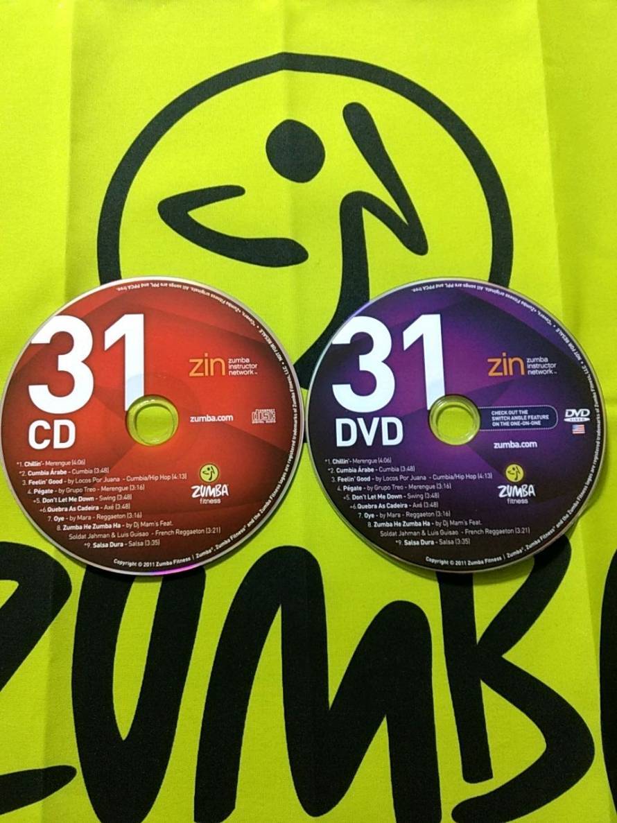 超希少！　即決！　ZUMBA　ズンバ　ZIN31　CD ＆ DVD　インストラクター専用