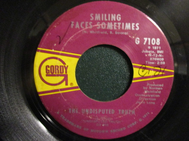 The Undisputed Truth ： You Got The Love I Need 7'' / 45s (( 70's Soul )) c/w Smiling Faces Sometimes // 落札5点で送料無料_画像2