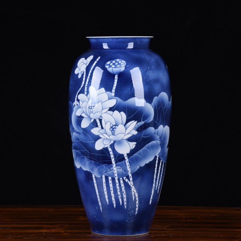 100 の保証 花瓶 花びん 陶器 花入れ 中国景徳鎮製 唐物