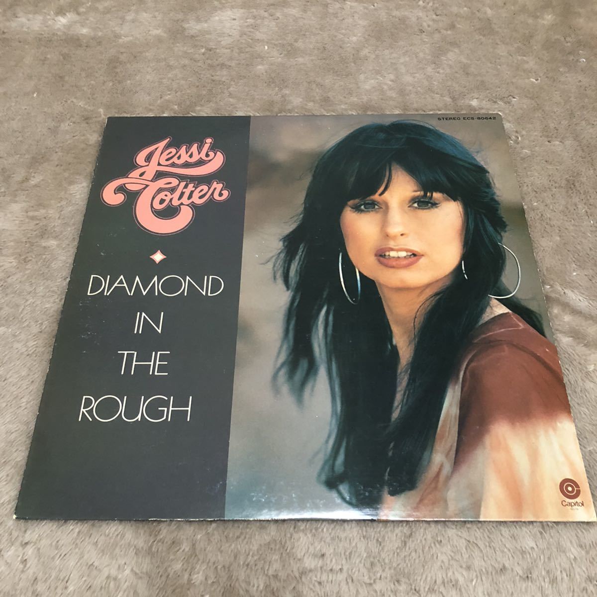 【国内盤】Jessi Colter diamond in the rough ジェシーコルター ジェシーとダイアモンド/ LP レコード / ECS80642 / 洋楽ポップス /_画像1