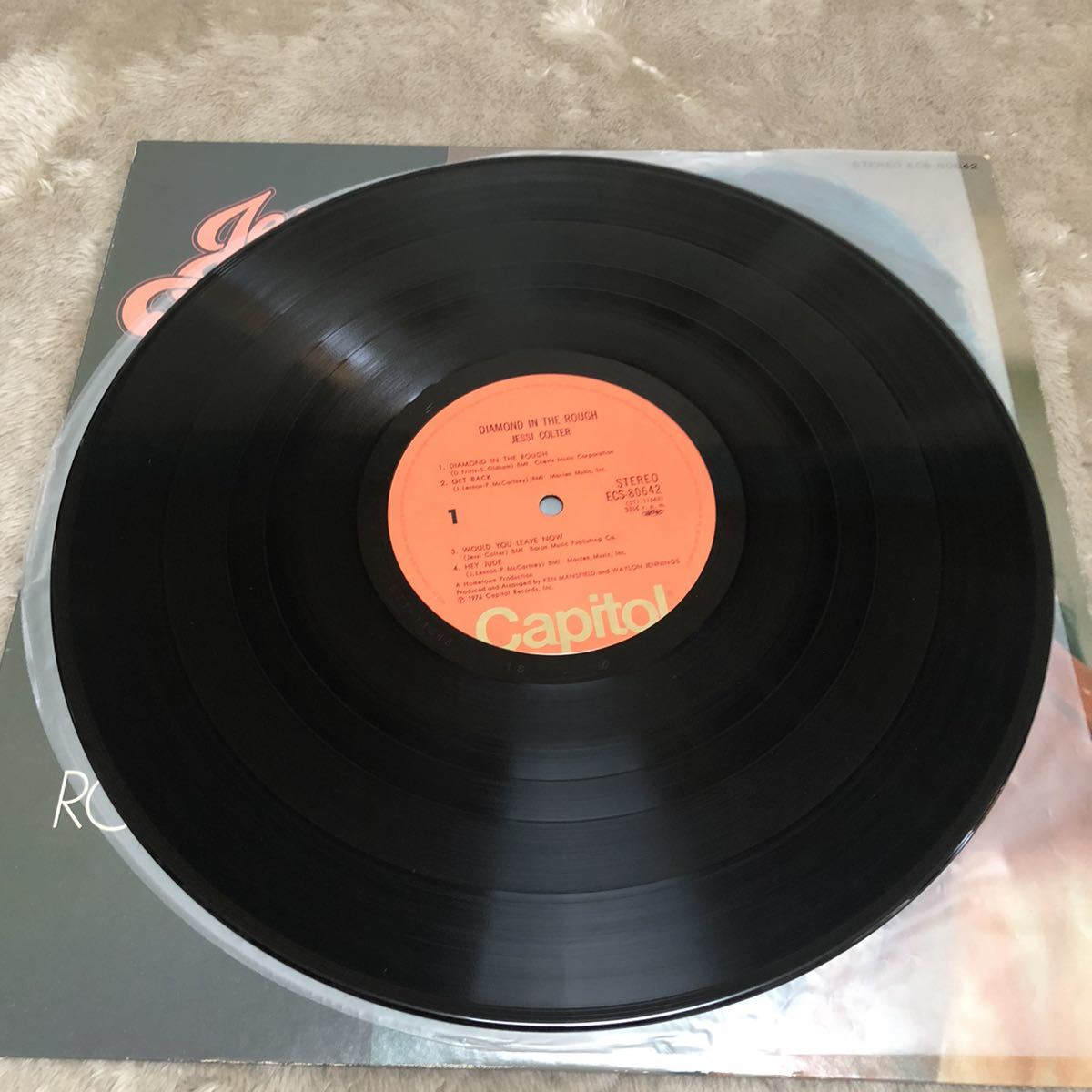 【国内盤】Jessi Colter diamond in the rough ジェシーコルター ジェシーとダイアモンド/ LP レコード / ECS80642 / 洋楽ポップス /_画像7