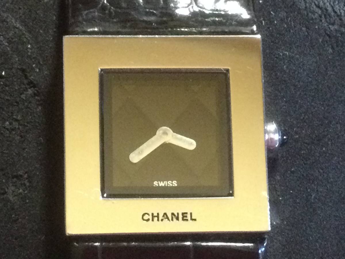 稼働 1円スタート CHANEL シャネル マトラッセ クォーツ腕時計