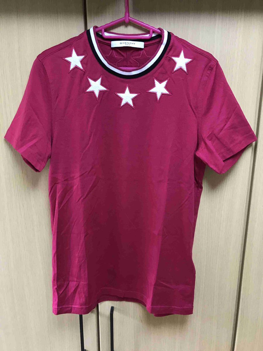 正規 17SS Givenchy ジバンシィ ジバンシー 注目の スター 星 SALE 59%OFF パッチ 紫×白星 BM704Q3Y14 キューバンフィット ■品番 XS Tシャツ FIT CUBAN