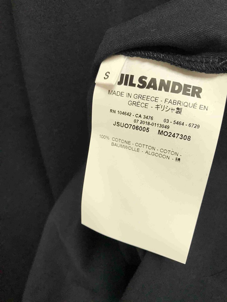 正規 19SS JIL SANDER ジルサンダー クルーネック Tシャツ カットソー 紺 S JSUO705060MO24608A_画像4
