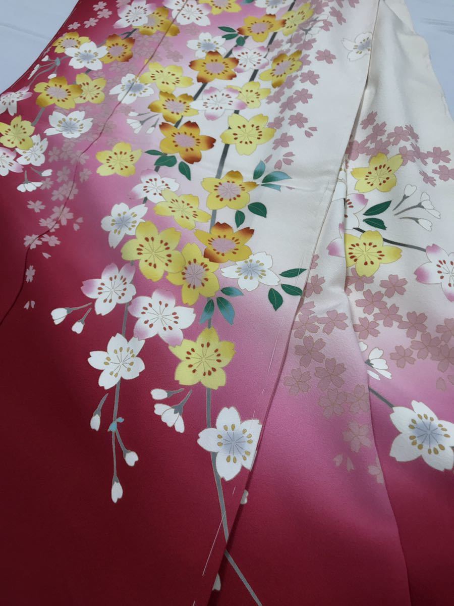 専用 最終値下げ未使用十日町友禅阿部佳雪振袖 仮絵羽-