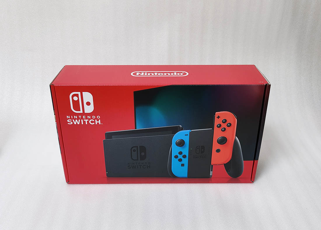 【新品・送料込み】任天堂 Nintendo Switch ニンテンドー スイッチ本体 Joy-Con(L)ネオンブルー(R)ネオンレッド バッテリー拡張版 新モデル_画像1