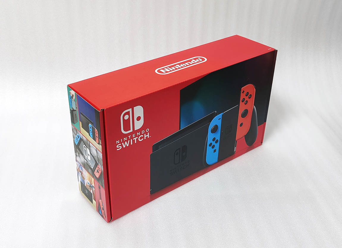 【新品・送料込み】任天堂 Nintendo Switch ニンテンドー スイッチ本体 Joy-Con(L)ネオンブルー(R)ネオンレッド バッテリー拡張版 新モデル_画像3