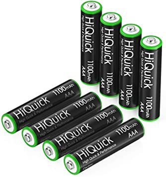 単4形 HiQuick 電池 単4 充電式 単4充電池 ニッケル水素電池1100mAh 8本入り ケース2個付き 約1200回使_画像8