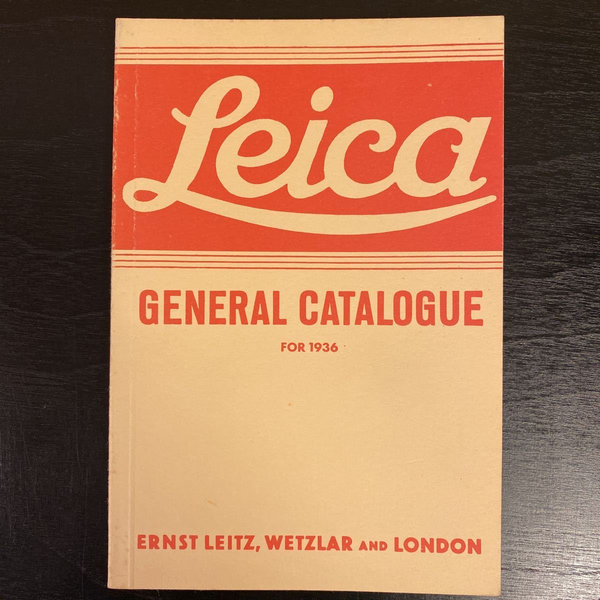 ライカ Leica 関連希少資料 General Catalogue for 1936