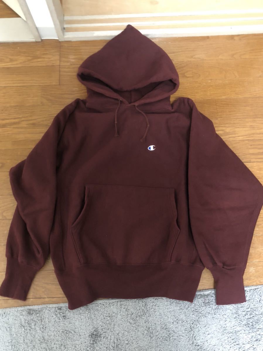 極美品】90s champion リバースウィーブ パーカー 刺繍タグ